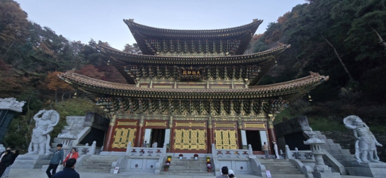 구인사 주차장 이미지