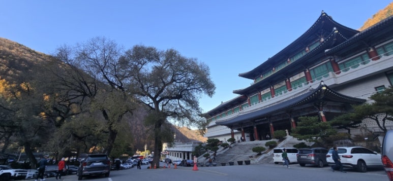 구인사 주차장 이미지