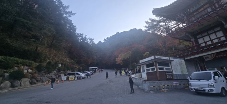 구인사 주차장 이미지