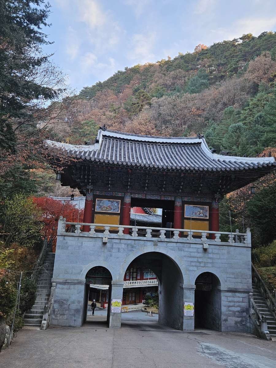 구인사 주차장 이미지