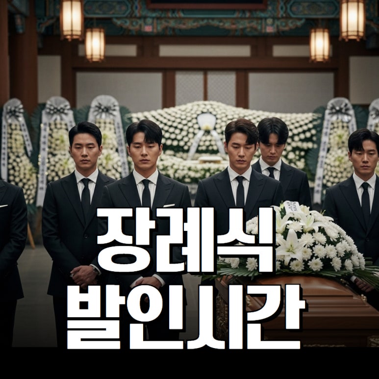 장례식 발인 시간 절차 예절 주의점 : 네이버 블로그