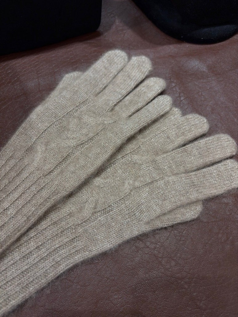 캐시미어 100 꽈배기 스마트폰터치 장갑 : 네이버 블로그