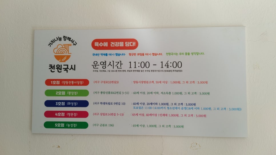 천원국시 풍암점 사진 6