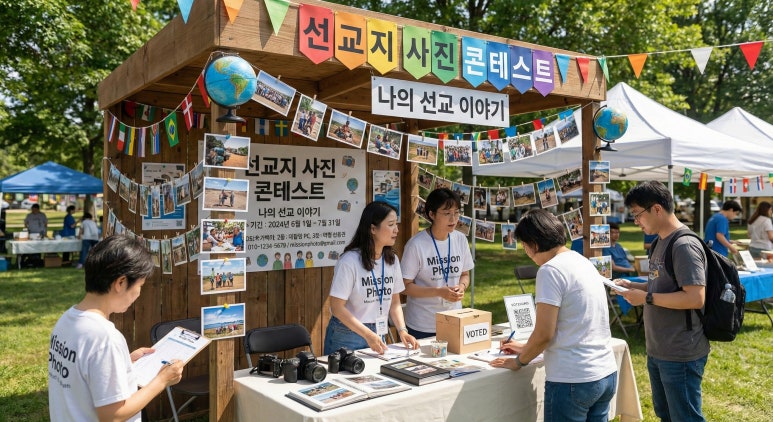 선교지사진컨테스트 부스