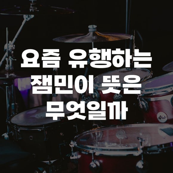 요즘 유행하는 잼민이 뜻은 무엇일까 : 네이버 블로그