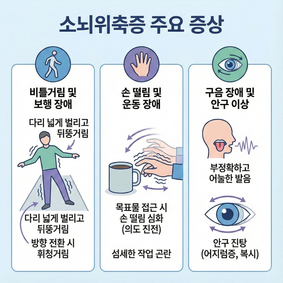 소뇌위축증 이란 (뜻 원인 증상 치료) : 네이버 블로그