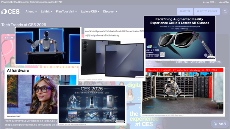 **출처 -** [**https://www.ces.tech/**](https://www.ces.tech/)