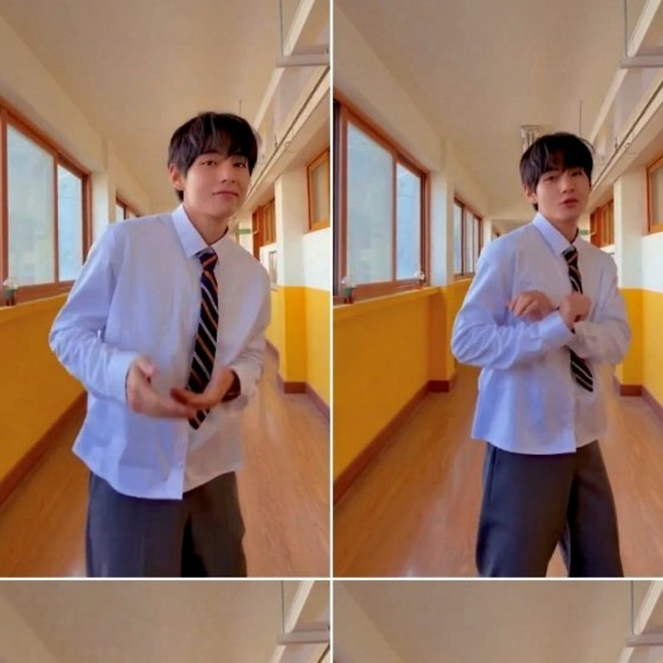 뷔 교복 입고 댄스 챌린지, 이후 분위기가 완전히 달라졌다 이미지 4