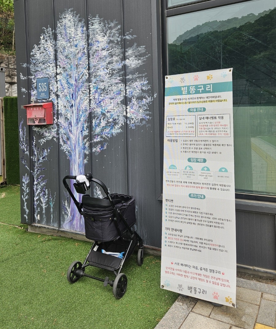 용인 별똥구리 애견카페: 멋진 뷰와 식사, 합리적 가격 — 사진 2