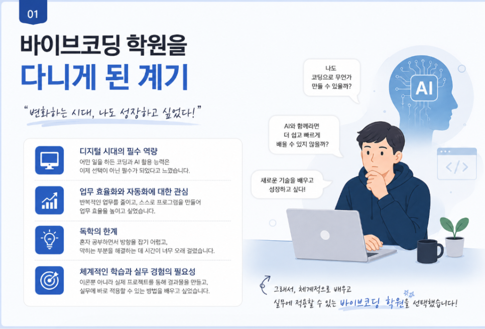 바이브코딩 후기: 비전공자도 AI 코딩 실무 완성