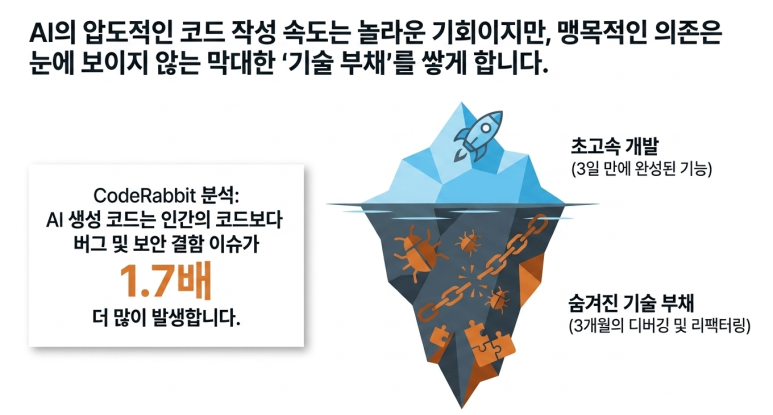 눈에 보이지 않는 기술 부채
