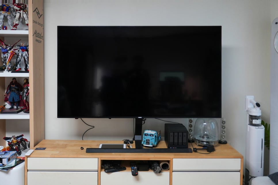 75인치 안드로이드 TV TCL C8L 언박싱 설치 후기, 거실 인테리어까지 달라진 프리미엄 SQD-Mini LED TV추천 이미지 4
