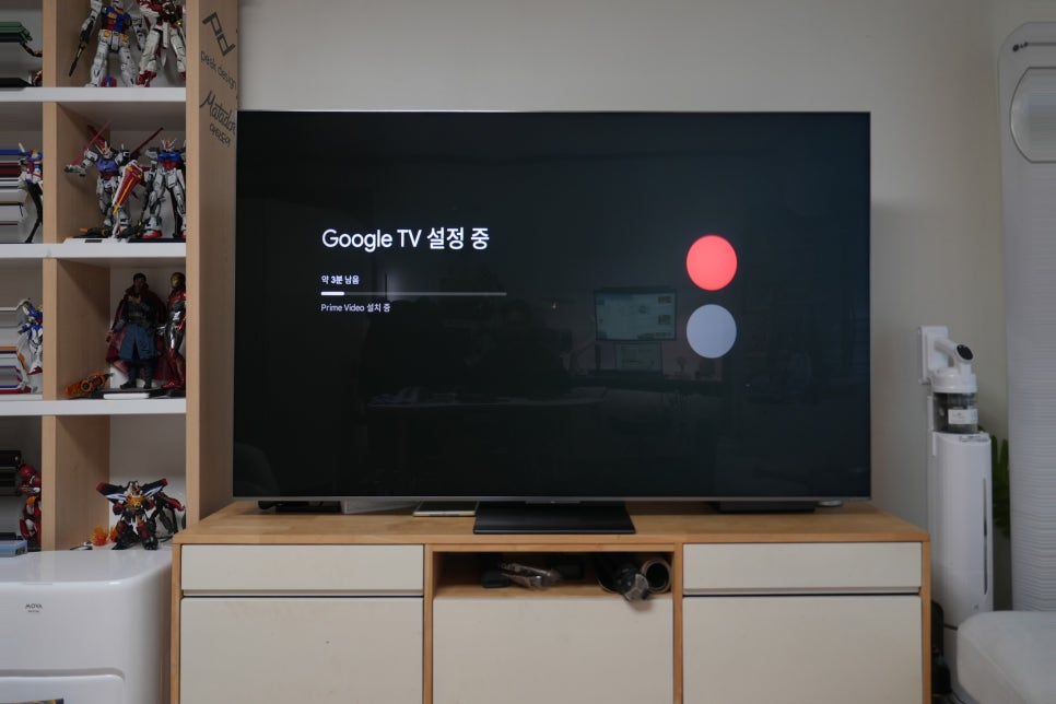 75인치 안드로이드 TV TCL C8L 언박싱 설치 후기, 거실 인테리어까지 달라진 프리미엄 SQD-Mini LED TV추천 이미지 10
