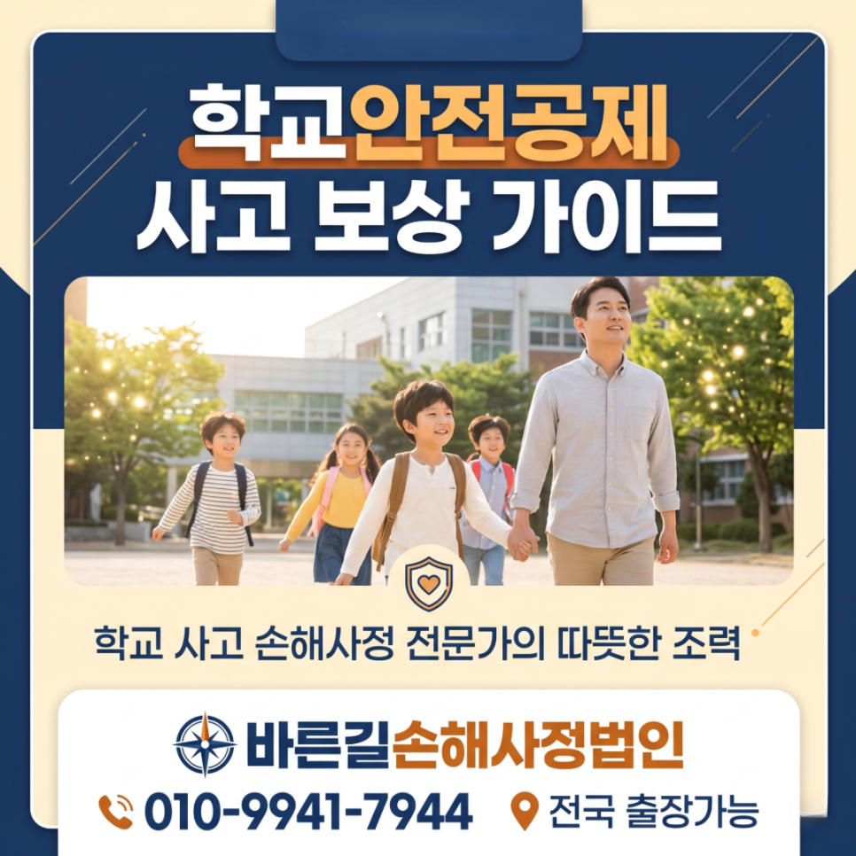 청주손해사정사 학교안전공제 후유장해 보상 기준