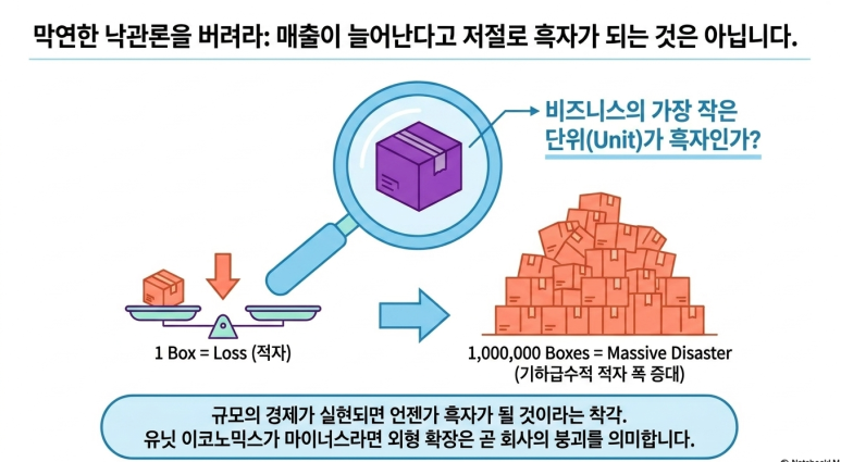 매출이 증가한다고 모두 흑자가 나는 것은 아니다