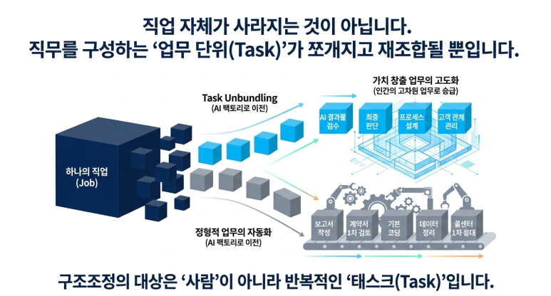 업무 단위가 분해된다