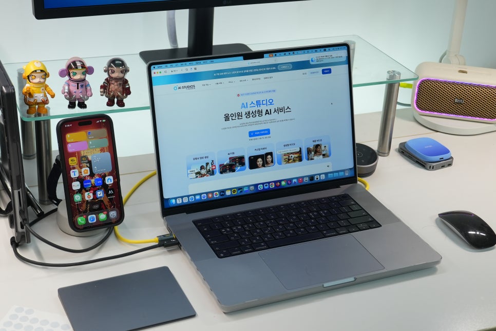고성능 중고 노트북 맥북프로 M1 Max 32GB 1TB, 클로드 코드 AI 에이전트 작업용으로 사용 이미지 4