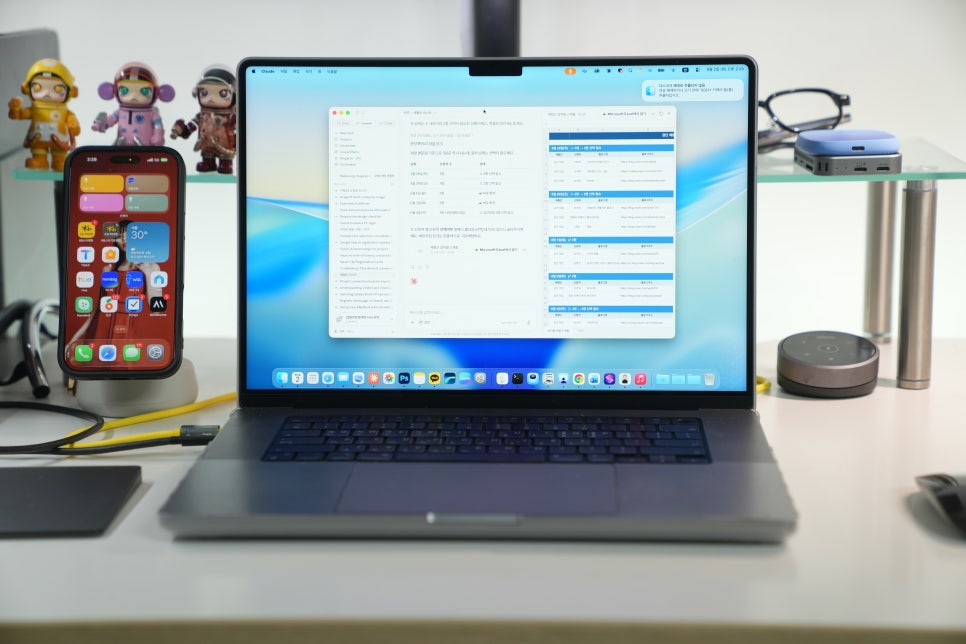 고성능 중고 노트북 맥북프로 M1 Max 32GB 1TB, 클로드 코드 AI 에이전트 작업용으로 사용 이미지 8