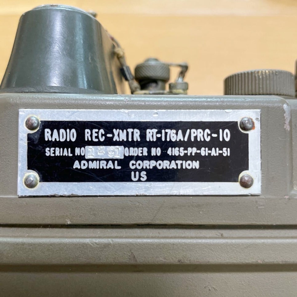 U.S. RT-176/PRC-10 Radio + ST-120A/PR Haness + HandSet + Antenna ...