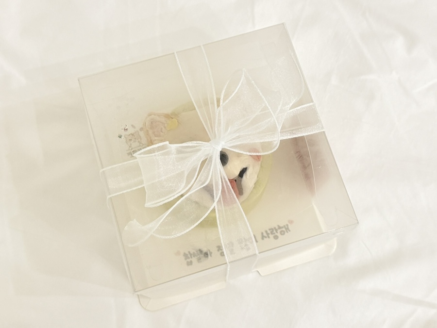 수원 강아지 생일 케이크 주문 제작, 까까가개 맞춤 디자인 — 사진 6