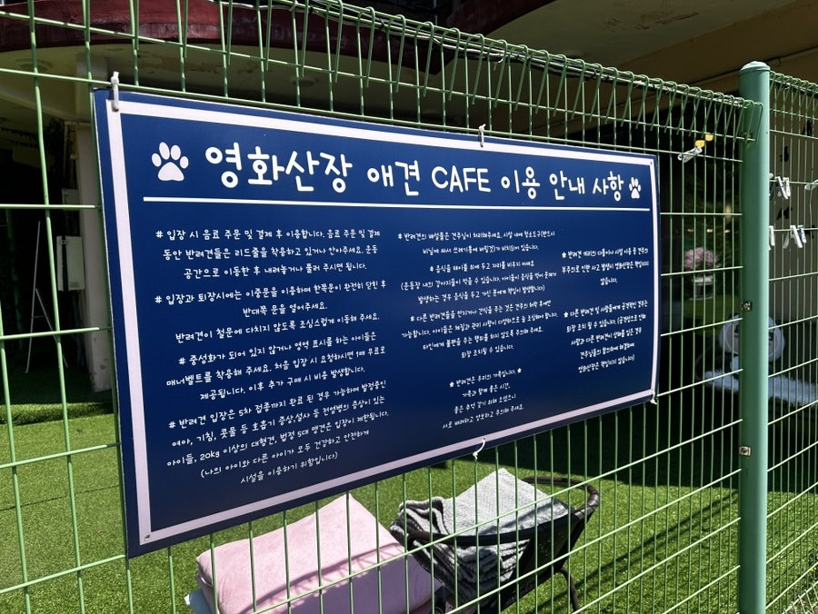 시흥 영화산장 애견카페: 소형견·중형견 분리 운동장 후기 — 사진 4