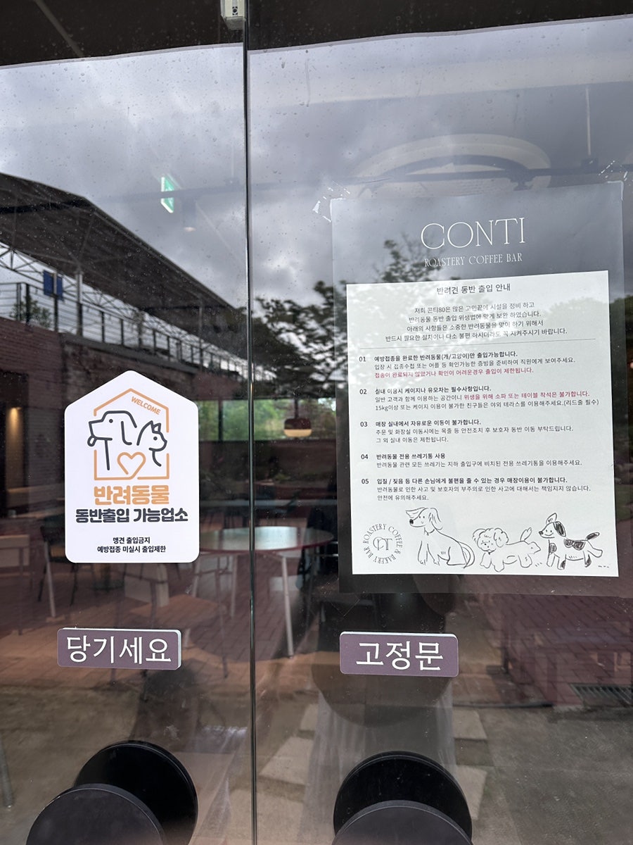 대구 칠곡 애견 동반 카페 콘티80, 실내외 완벽한 휴식처 — 사진 9