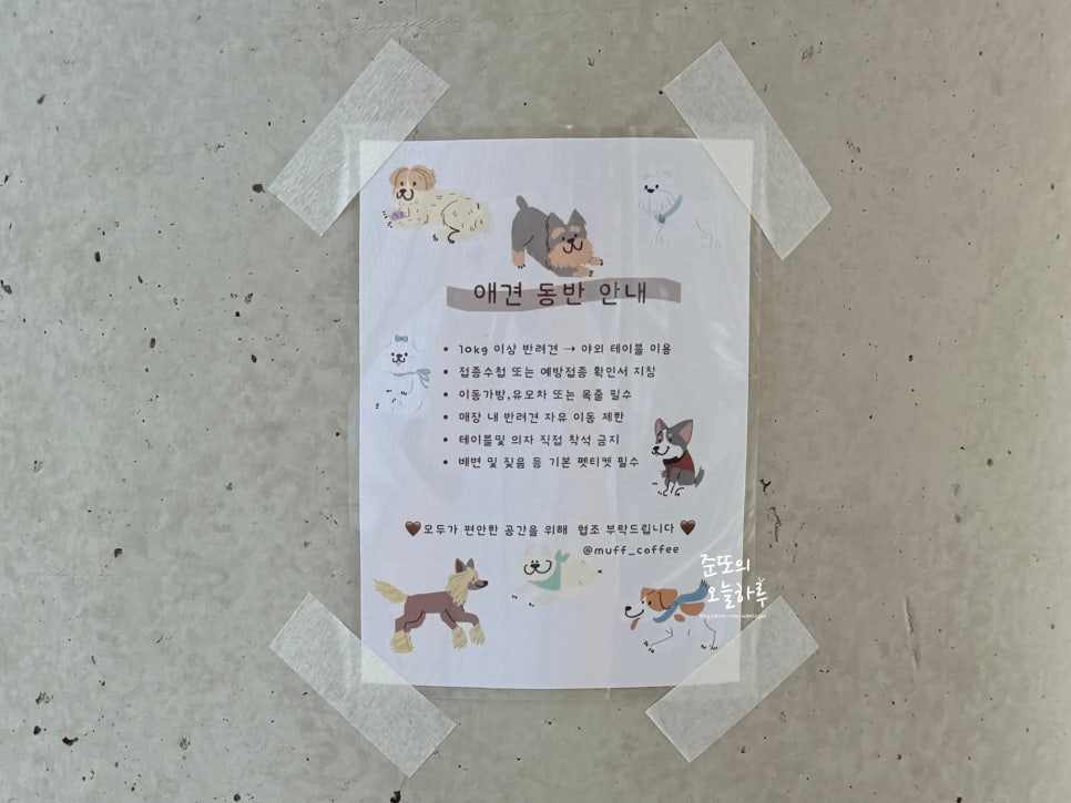 수원 권선동 애견동반 카페 머프, 마중공원 옆 데이트 코스 — 사진 4