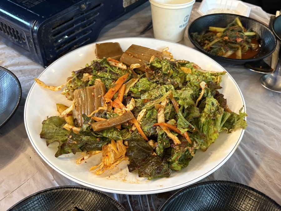 장흥 마당바위 애견 동반 계곡 식당, 시원한 물놀이와 맛있는 삼겹살 후기 — 사진 11