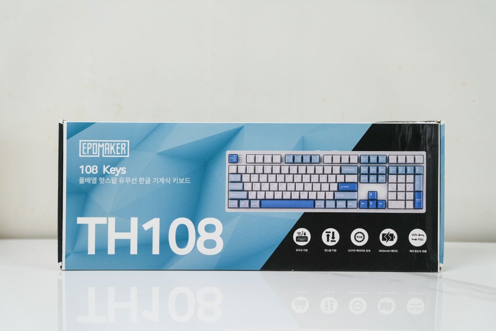 기계식 키보드 추천, 에포메이커 TH108 풀배열 유무선 키보드 이미지 3