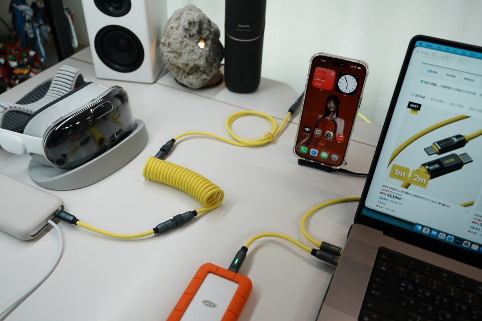 AOHi 퓨처 프로 크리에이티브 240W USB4 C타입 케이블 사용기, 비전 프로 작업 환경에서 본 장단점 이미지 14