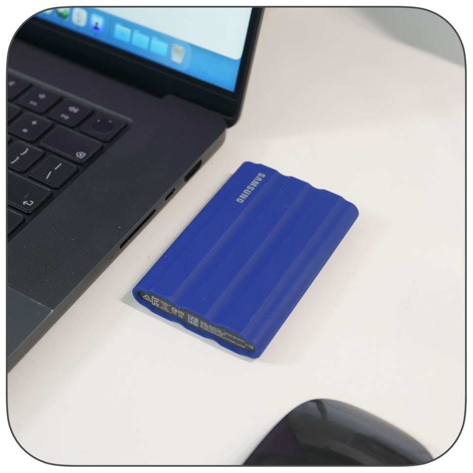 삼성 T7 Shield SSD 외장하드 추천, 맥북프로 M4 Max 1TB도 부족할 때 쓰는 추가 저장공간