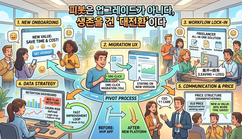 피봇팅 이후 전략