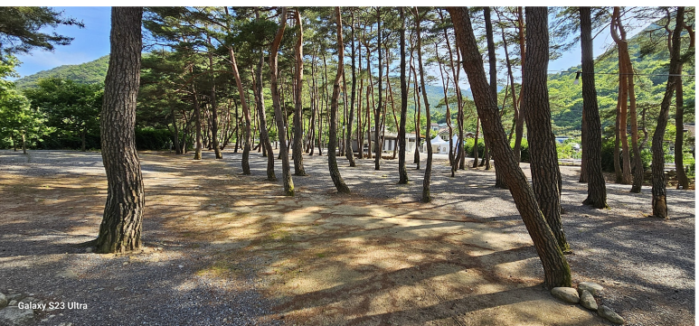 지리산 당근 오토캠핑장 천왕봉 조망