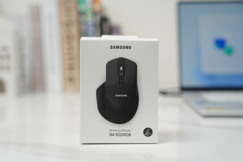 삼성마우스 SM-R2200QB 추천, 노트북 작업용 저소음 인체공학 세미 버티컬 업무용무선마우스 후기 이미지 2