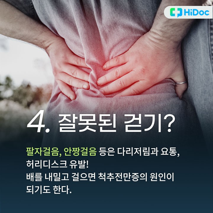 중장년층이 야외에서 가벼운 산책을 통해 일상 속 하체 건강을 관리하는 모습