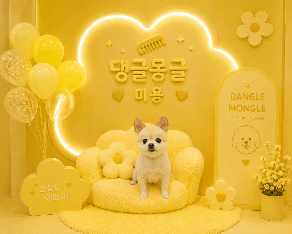 안산 포메라니안 3mm 마스크컷, 심한 털엉킴 안전하게 해결