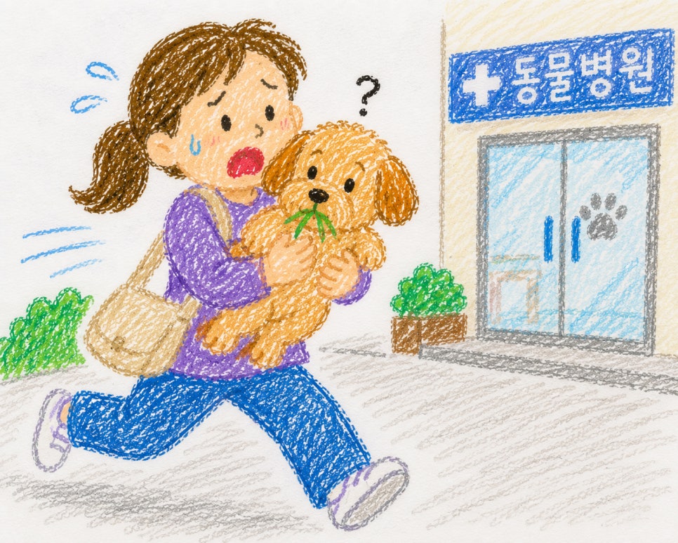 강아지가 풀 먹는 이유와 주의점 — 사진 5