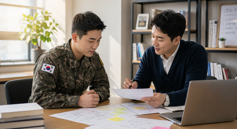 대한민국 청춘진흥원 군인 창업 컨설팅 내용