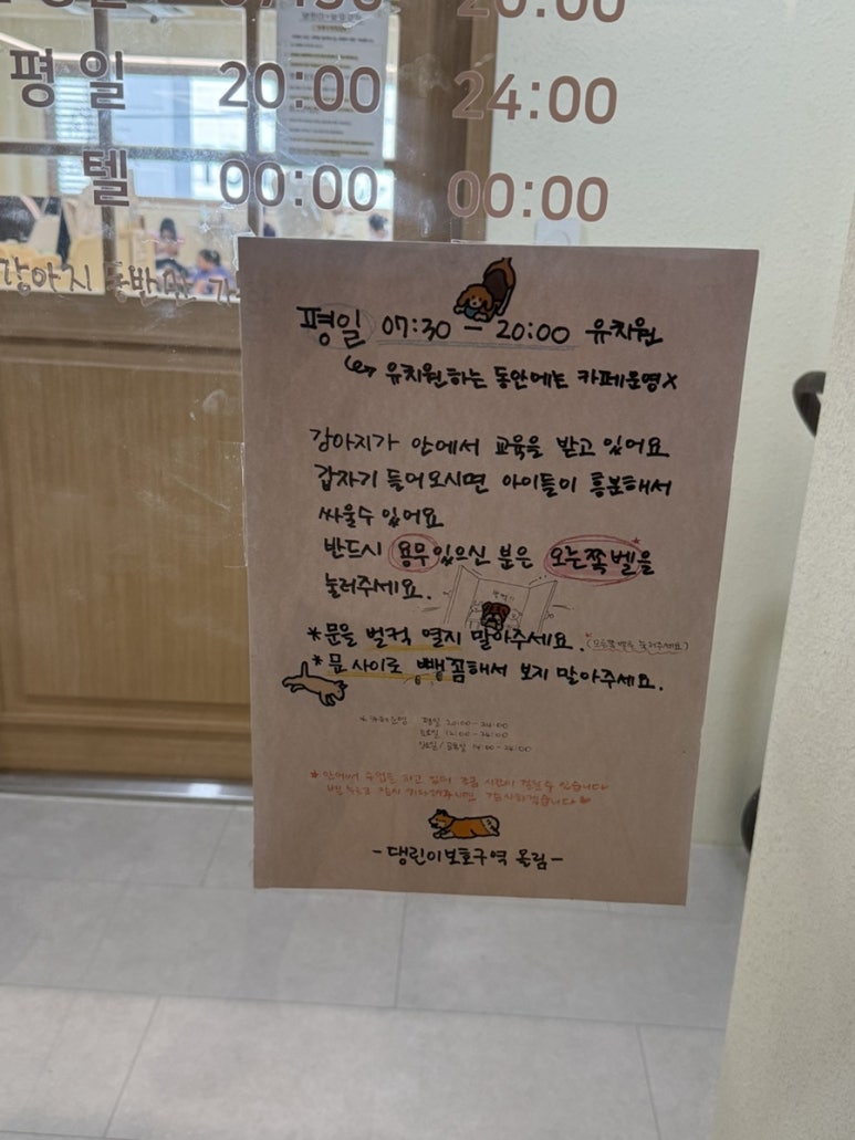 강아지 영등포 애견카페 댕린이보호구역, 강아지 유치원 및 실내 운동장 후기