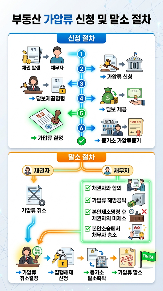 [인천 부동산 가압류] 가압류 신청 및 말소 절차 총정리 | 가압류 신청부터 집행해제·말소등기까지 관련 이미지
