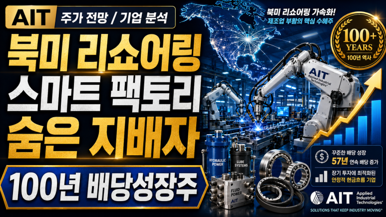어플라이드 인더스트리얼 테크놀로지스(AIT) 주가 전망 및 기업 분석 : 공장 자동화와 유공압 시스템의 독보적 대장주! 100년 ...