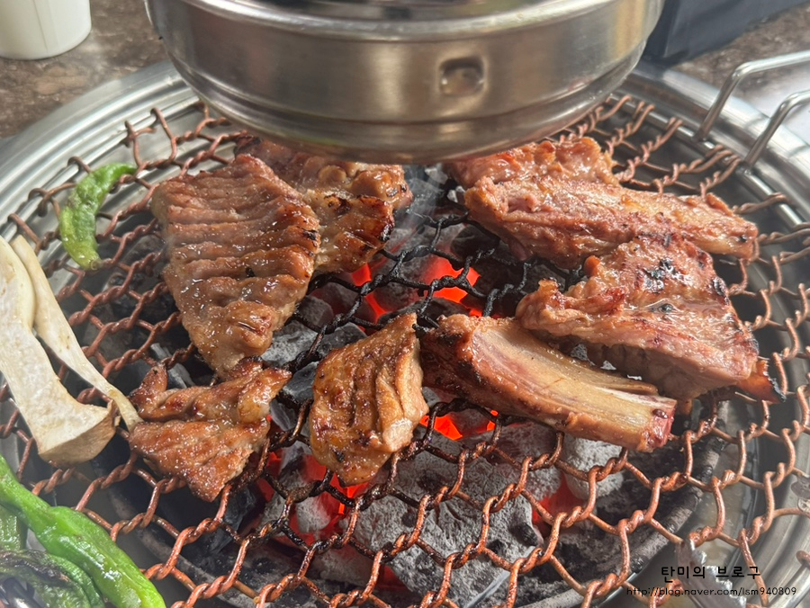 부천 스타필드 맛집 돼지갈비가 맛있는 계수가든 솔직후기 : 네이버 블로그