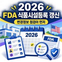 2026 FDA 식품시설등록 갱신, 변경정보 확인 없이 진행하면 안 되는 이유