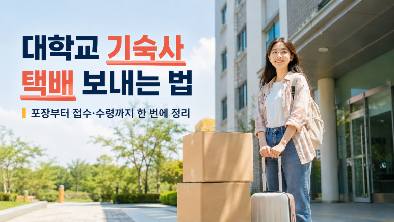대학교 기숙사 택배 보내는법