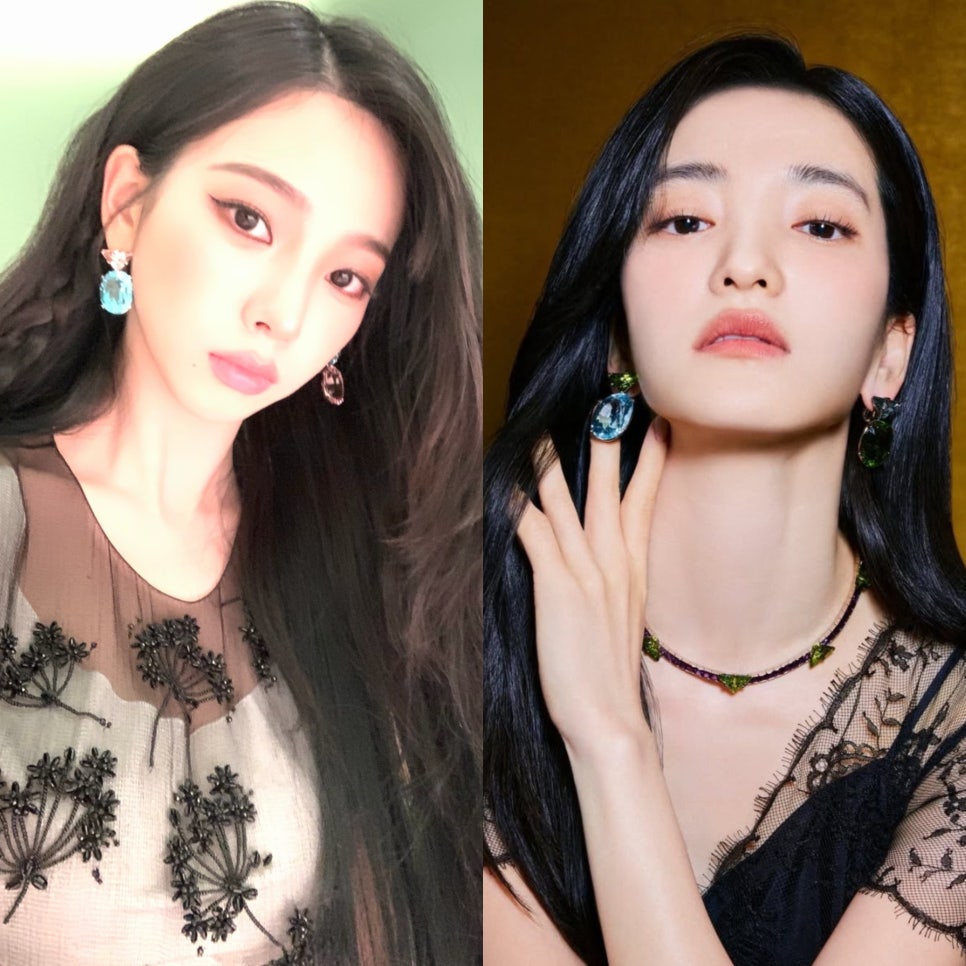 똑같은 프라다 귀걸이를 착용한 카리나와 김태리 예전과 완전히 달라졌다 이미지 6