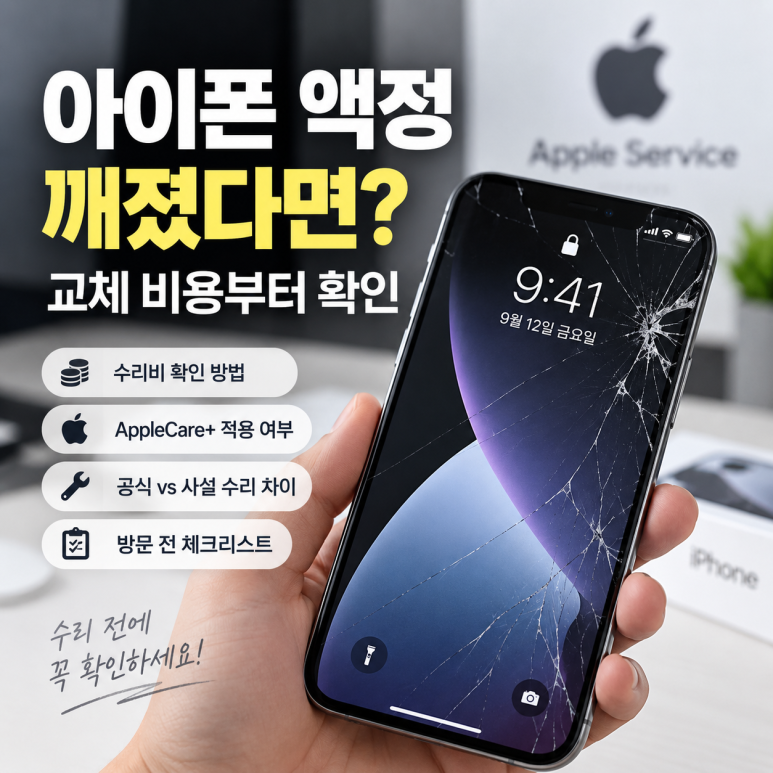 아이폰 액정 교체 비용 조회법|공식 vs 사설 수리 차이 총정리 관련 이미지