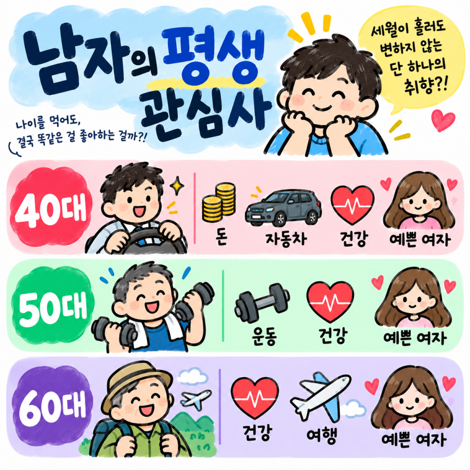 90살 돼도 이것만은 못 끊는다? 남자 평생 관심사 봤더니 요즘 들어 반응이 커지고 있다 이미지 2