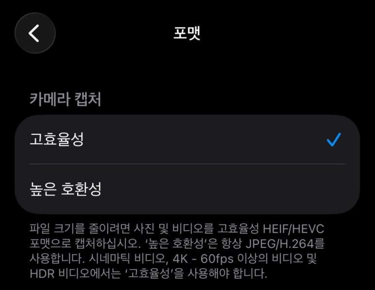 아이폰 용량이 부족한가요? 5분 이내 사진 저장 공간 줄이는 팁 3가지 (HEIC 변환 등) 관련 이미지