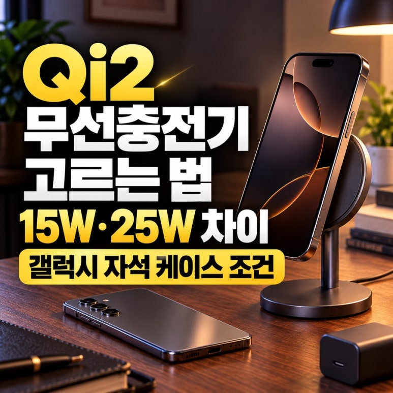 갤럭시도 맥세이프처럼 붙는다|Qi2 Ready 케이스와 충전기 선택법 관련 이미지