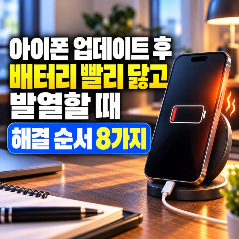 아이폰 업데이트 후 배터리 빨리 닳고 발열할 때|해결 순서 8가지 관련 이미지